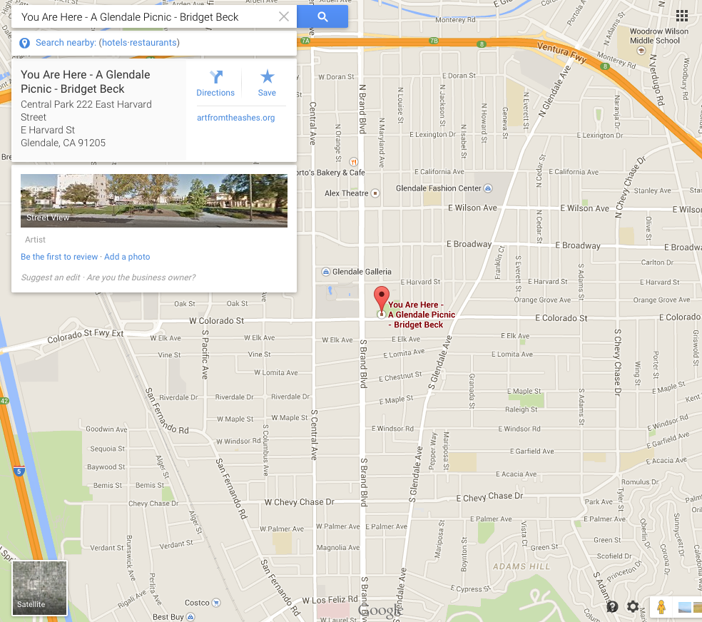 1-Bridget-Beck-A-Glendale-Picnic-You-Are-Here-AFTA-Productions-Google-Map1